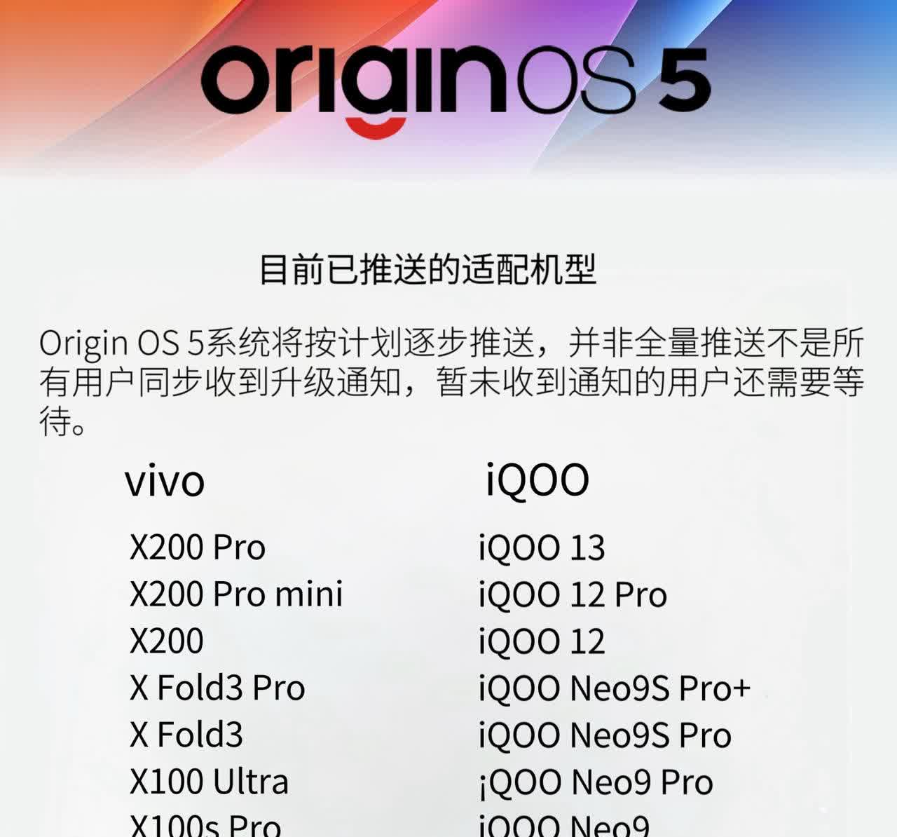 OriginOS系统适配机型全面解析-第3张图片