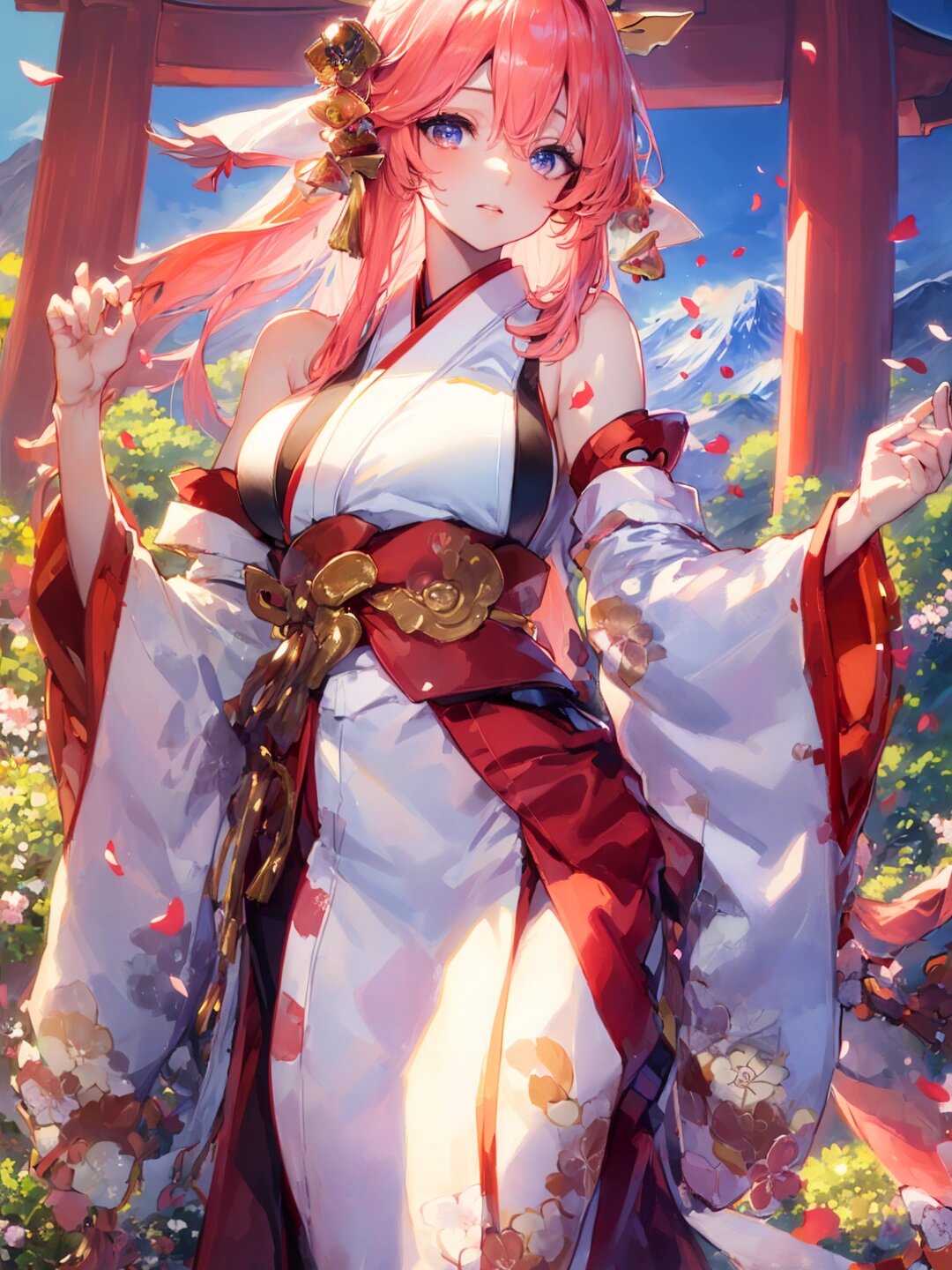 八重神子裸妆壁纸八重神子失态瞬间，尊严背后的故事与反思-第2张图片