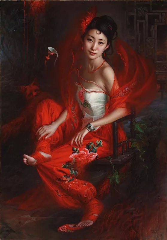 小婷的细腻肌肤之美