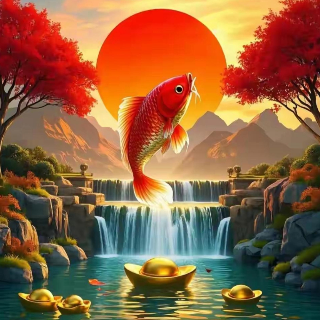 锦鲤吸水的正确姿势锦鲤吸水的艺术，正确姿势与技巧