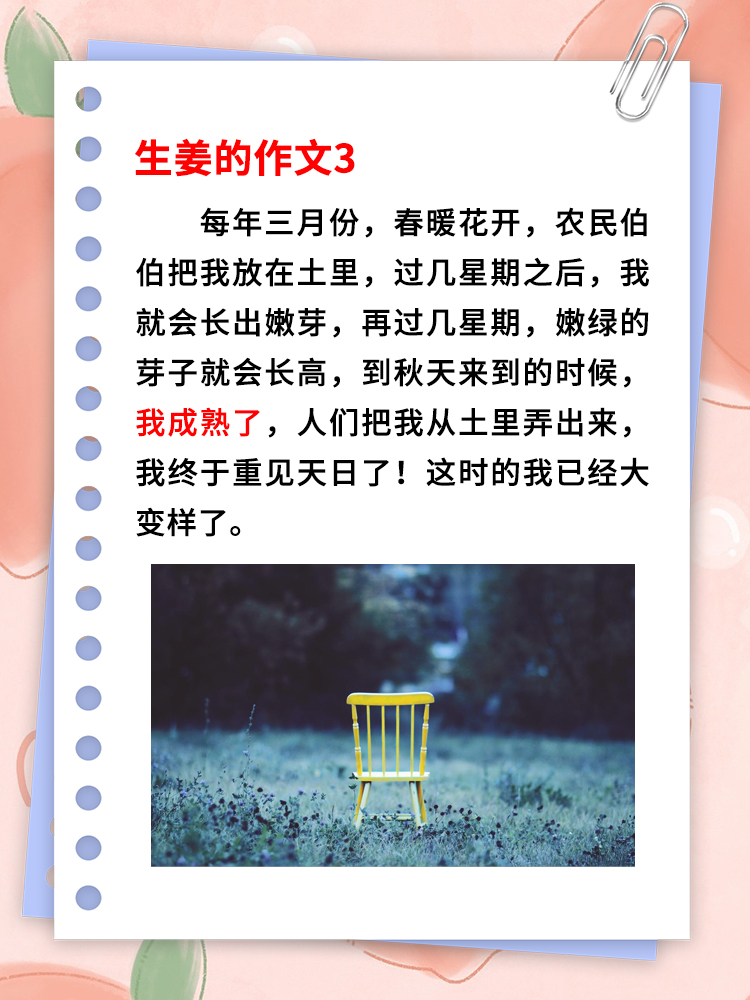 因为不吃姜被罚夹一年生姜作文因疏忽美食禁忌，一年生姜的苦涩之旅
