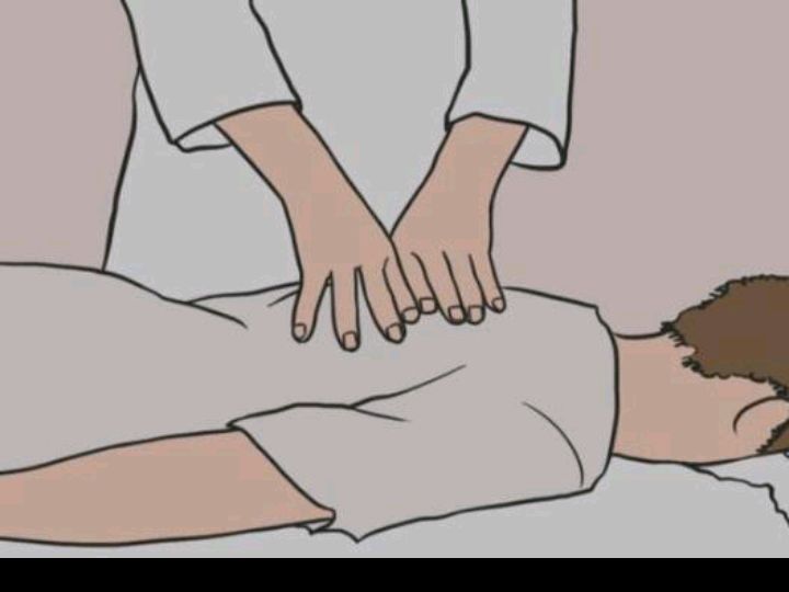按摩师坐在两腿中间按摩按摩师的艺术，在两腿之间寻找舒适与放松-第2张图片