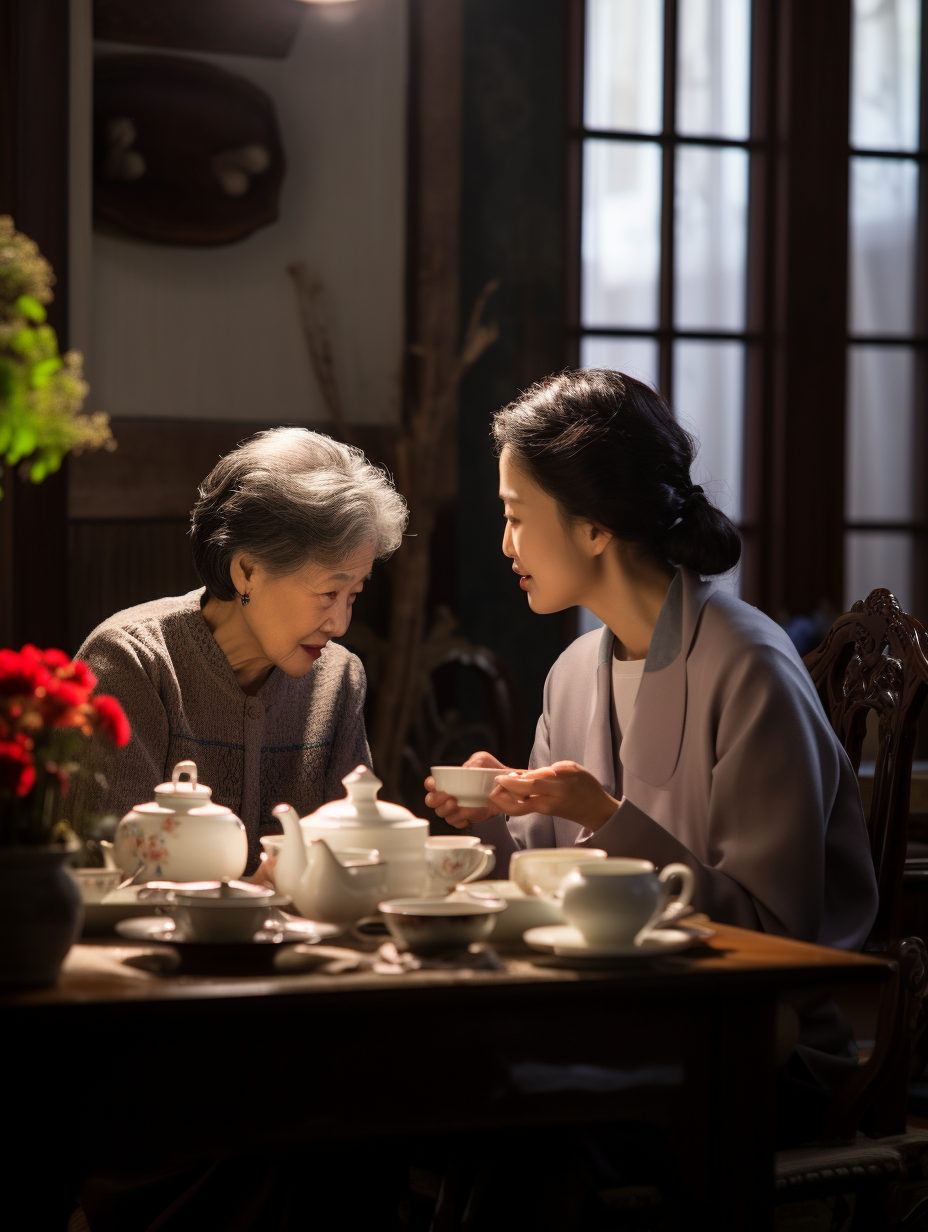 一家亲的温暖——看到老公在婆婆身上的关爱
