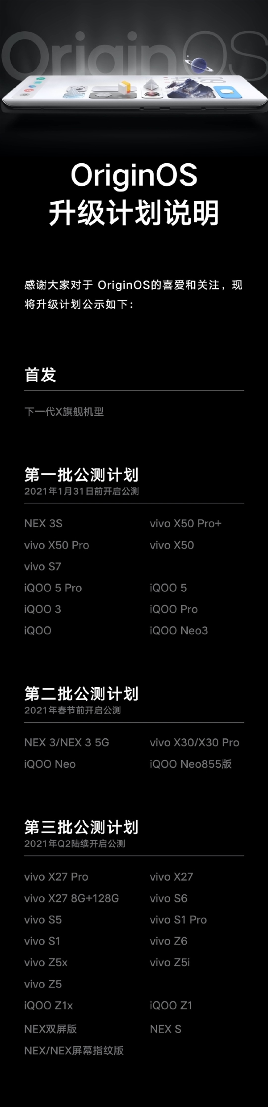 OriginOS系统适配机型全面解析
