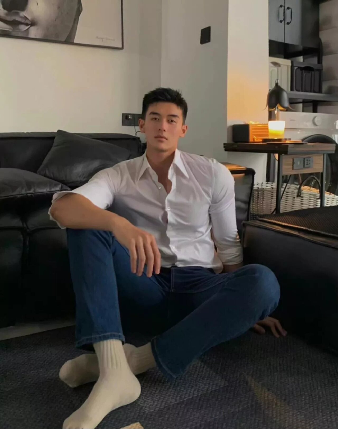 白袜帅哥的魅力与风采