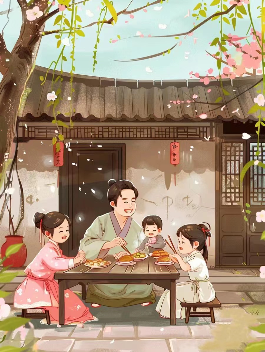 和父母玩4个人与父母共度欢乐时光，四人同乐的温馨记忆-第1张图片