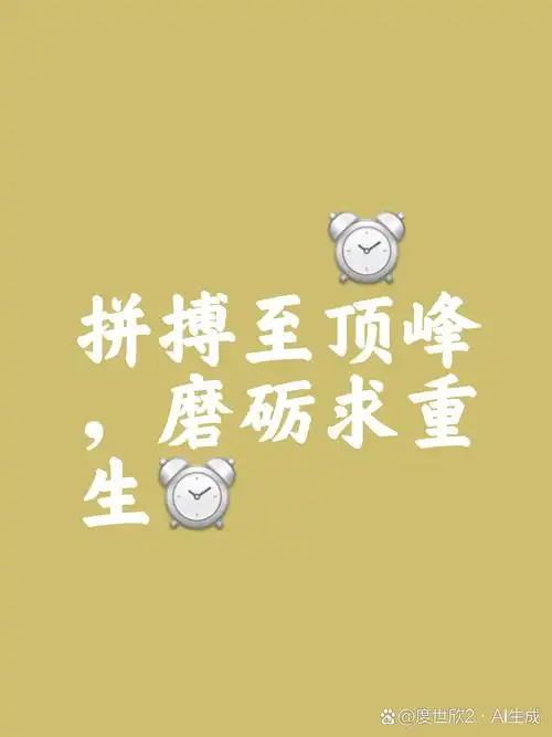 靠比久久——一种坚韧不拔的奋斗精神