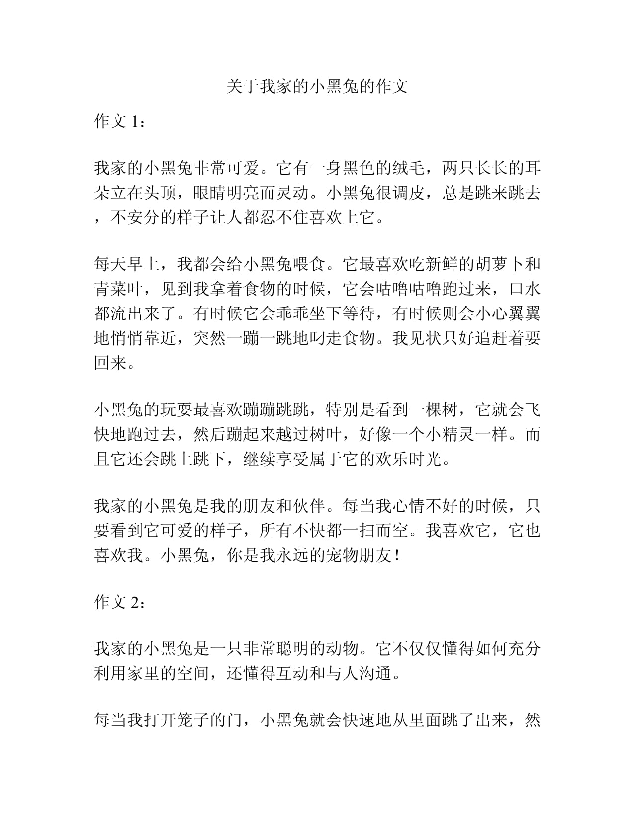 老师你的兔子好软水好多作文开头老师，你的兔子好软，水好多——关于自然与想象的探索-第2张图片