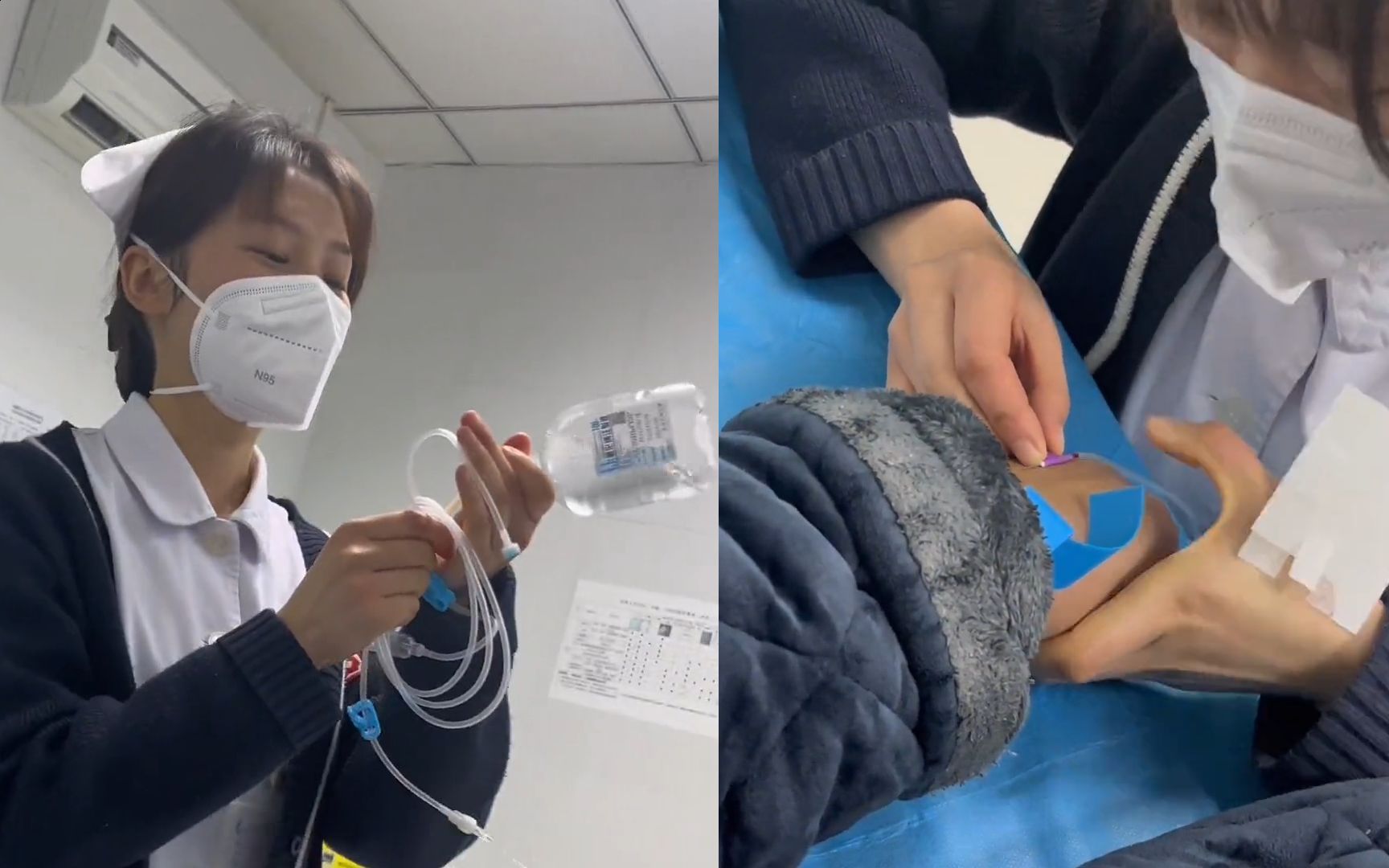 护士做指甲医院回应护士上班戴美甲给患者扎针，专业与个人形象的平衡-第1张图片