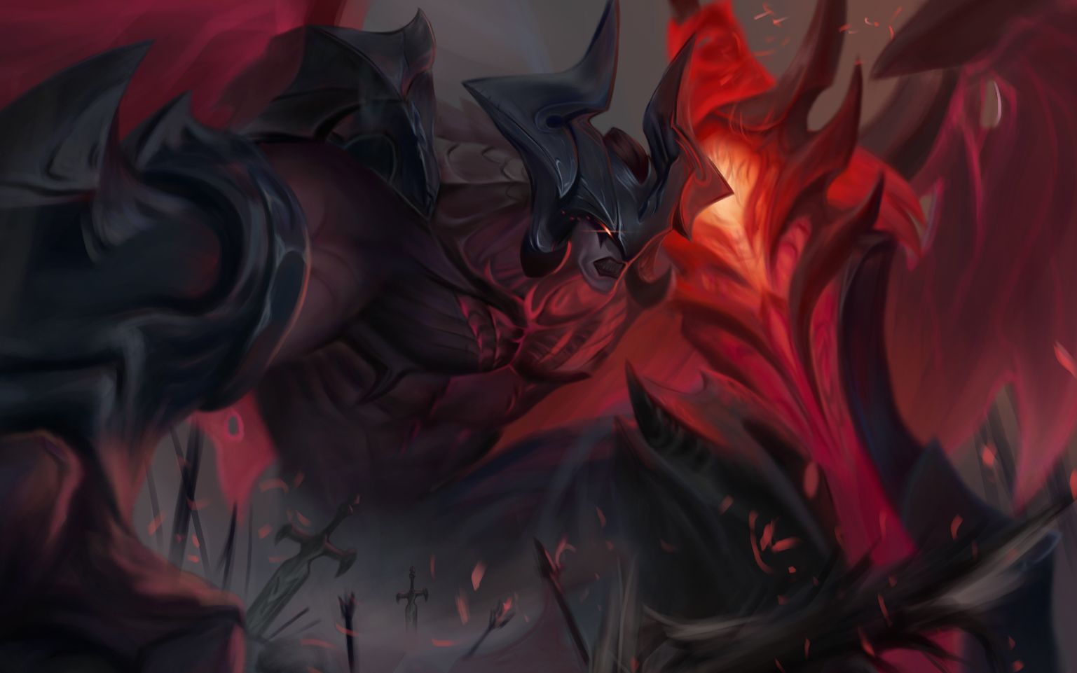 lol暗裔剑魔探索英雄联盟中的暗裔剑魔——剑之传说-第3张图片