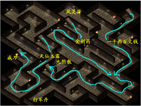仙剑奇侠传迷宫地图攻略仙剑奇侠传迷宫之谜-第2张图片