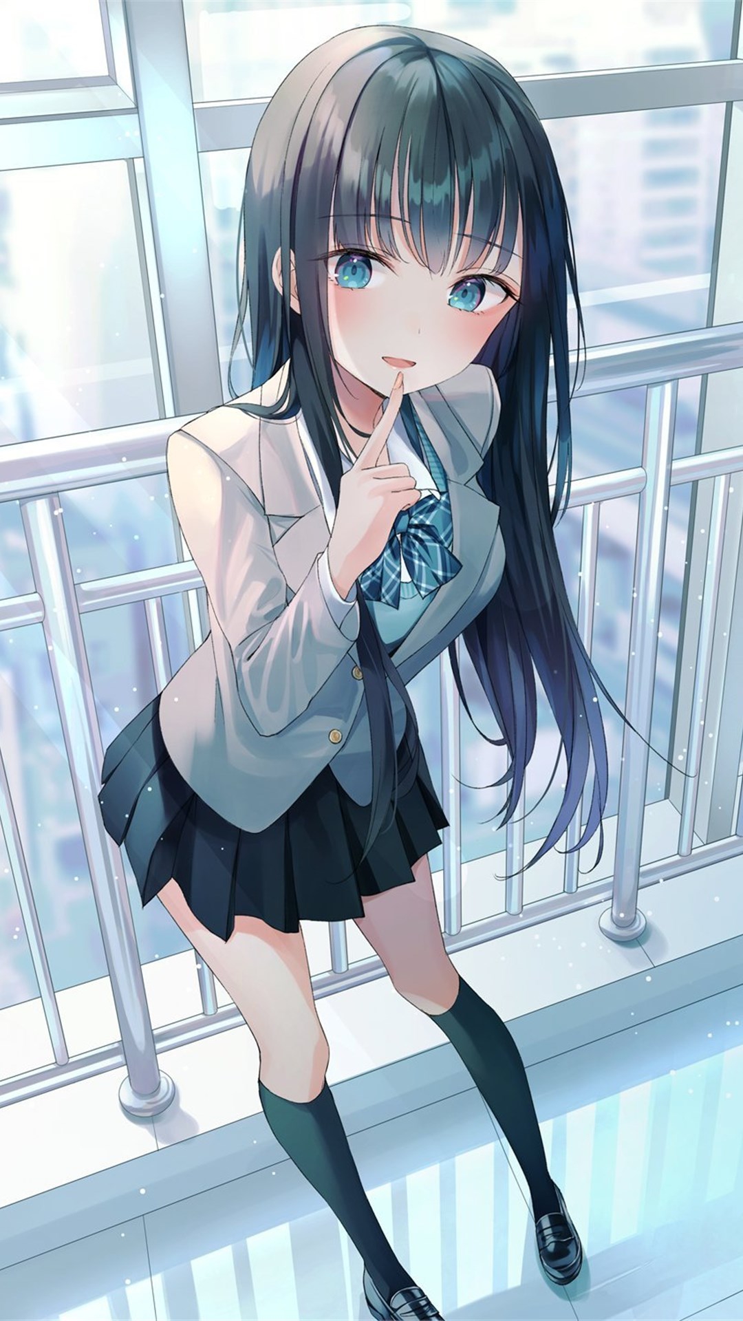 动漫jk少女画画JK美女在动漫世界中的羞涩瞬间-第3张图片