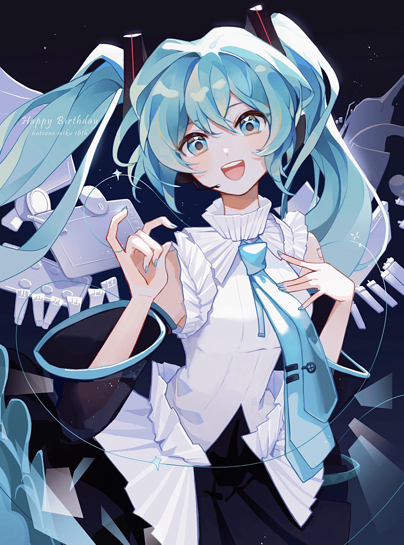 初音未来纯白白丝初音未来，虚拟偶像的调教与意外发现