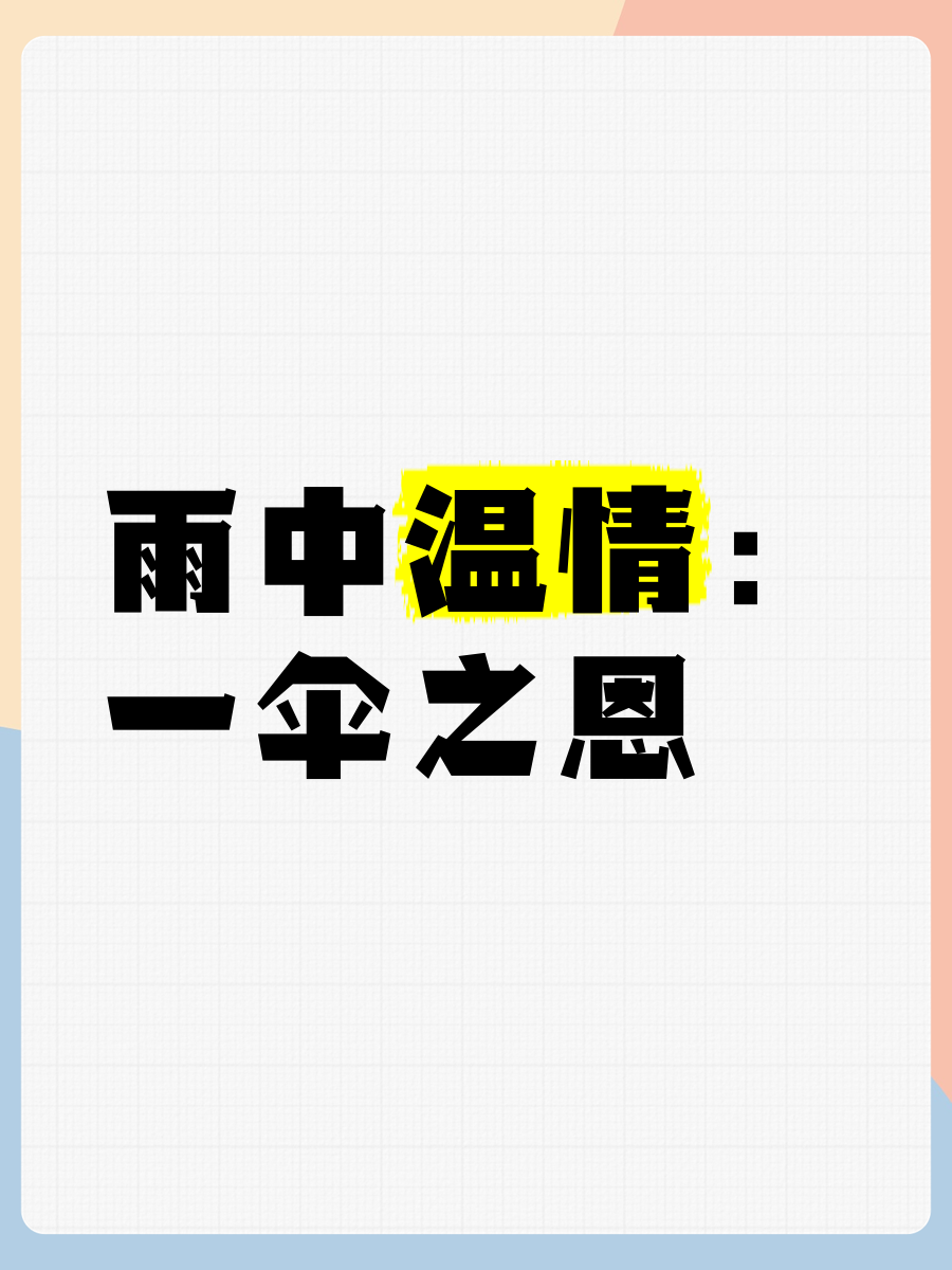 一把雨伞给这天用免费阅读一把雨伞，为今日之需-第2张图片