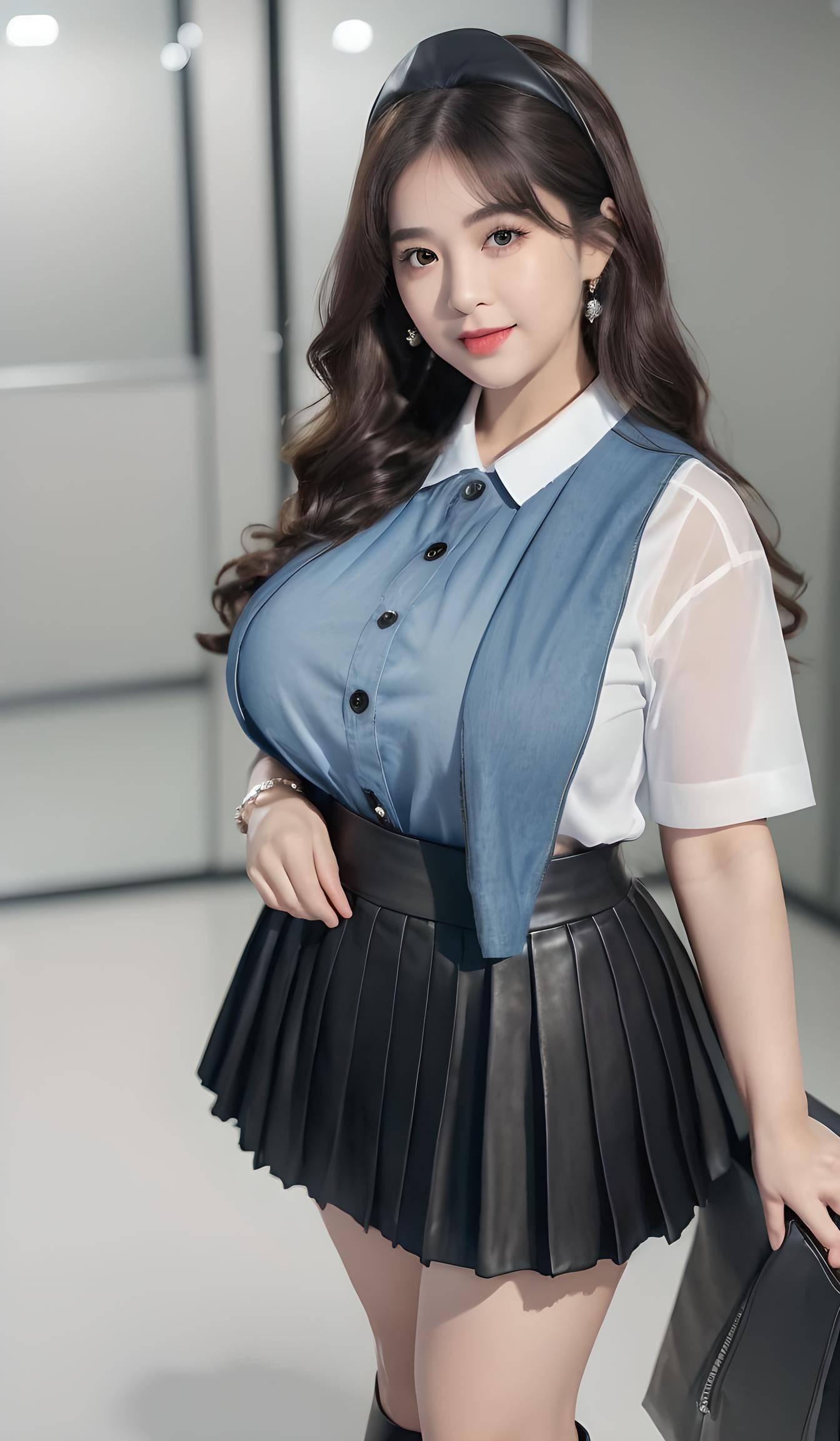 美女脱去束缚，展现大乳之美