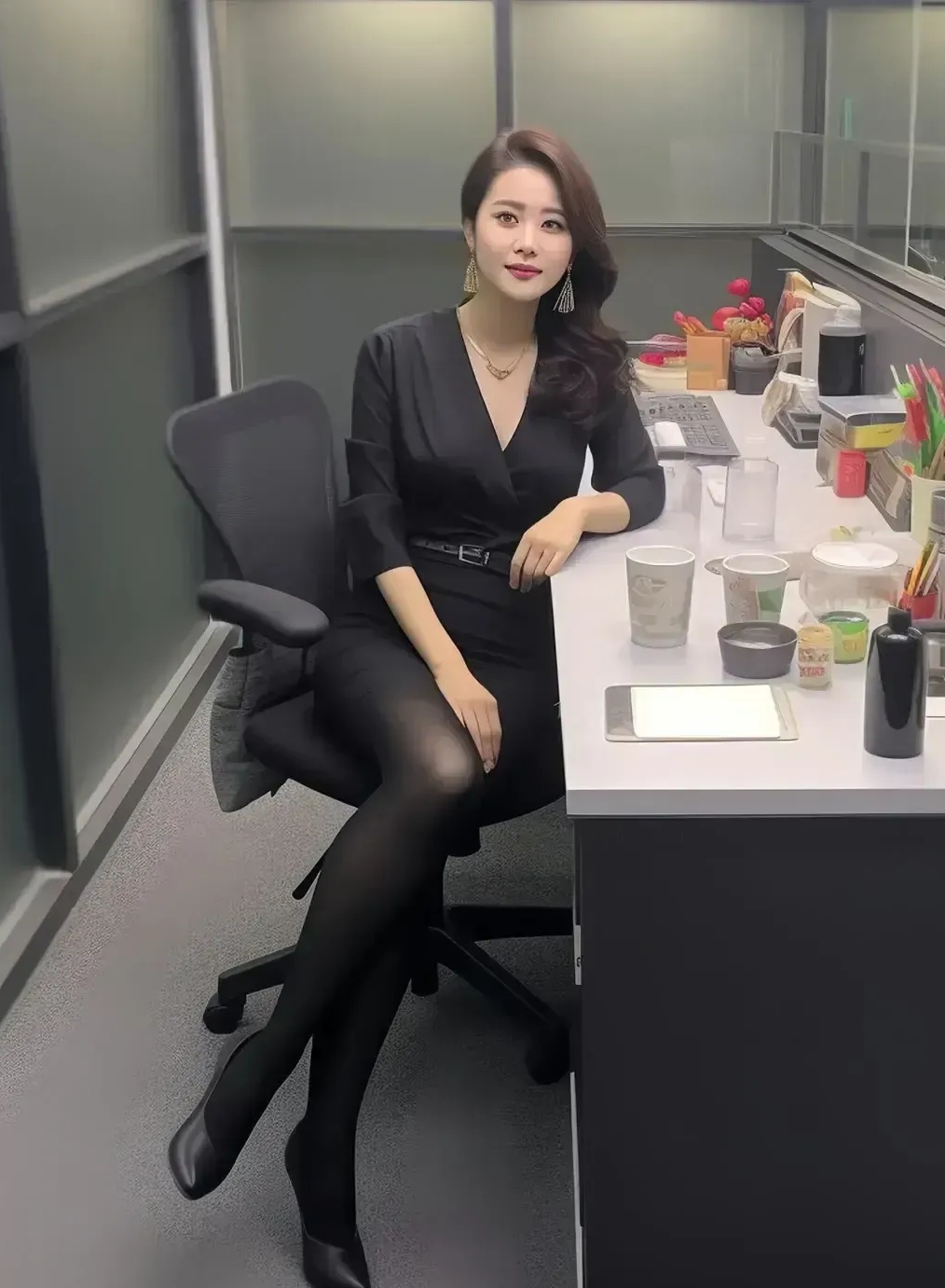 老师在办公室吃办公室的意外激情，老师疯狂的肉我-第1张图片
