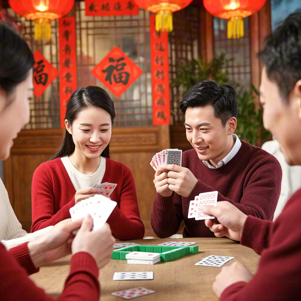 打扑克的正确姿势女男掌握打扑克的正确姿势