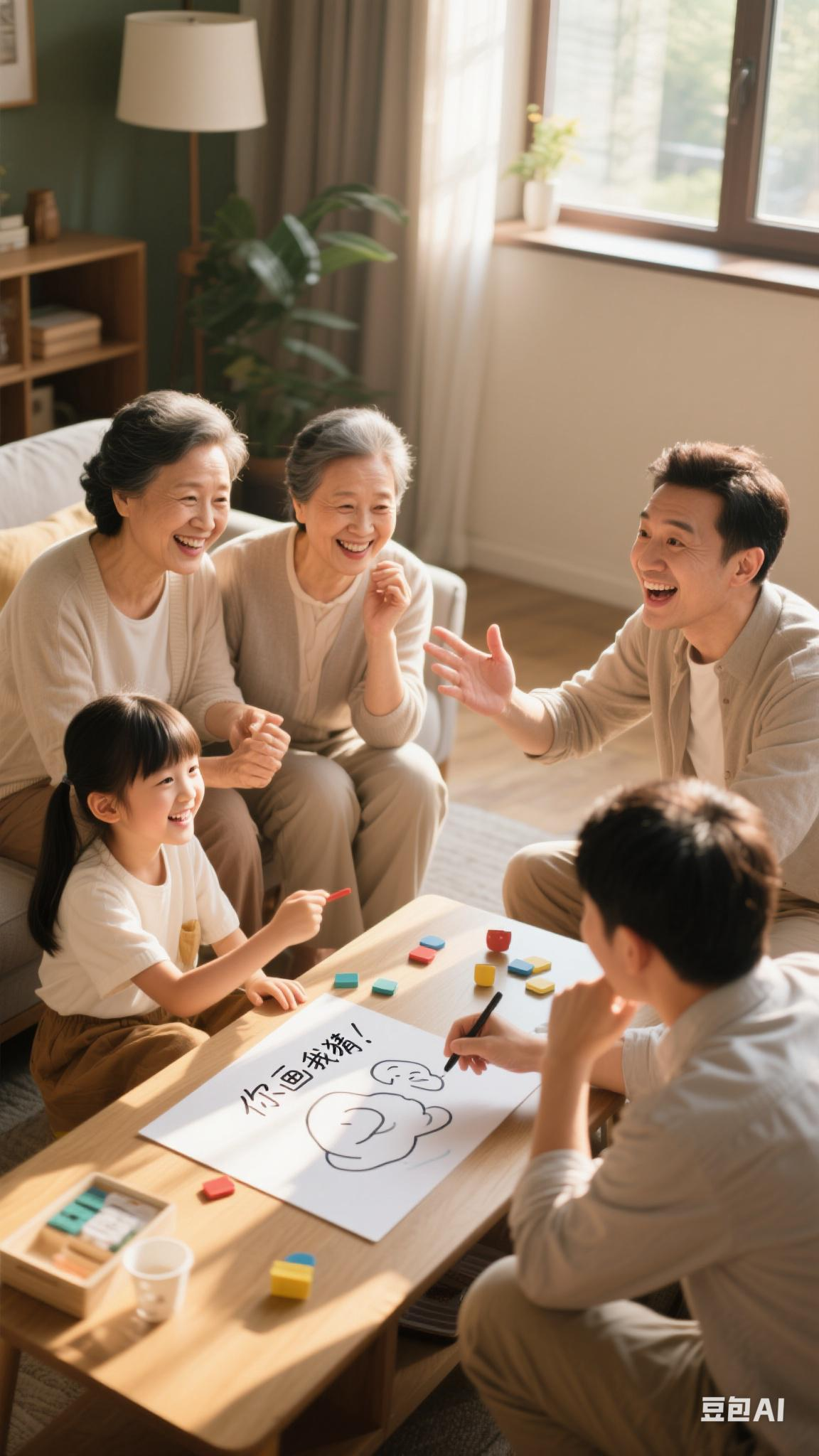 客厅里的温馨哺育时光-第1张图片