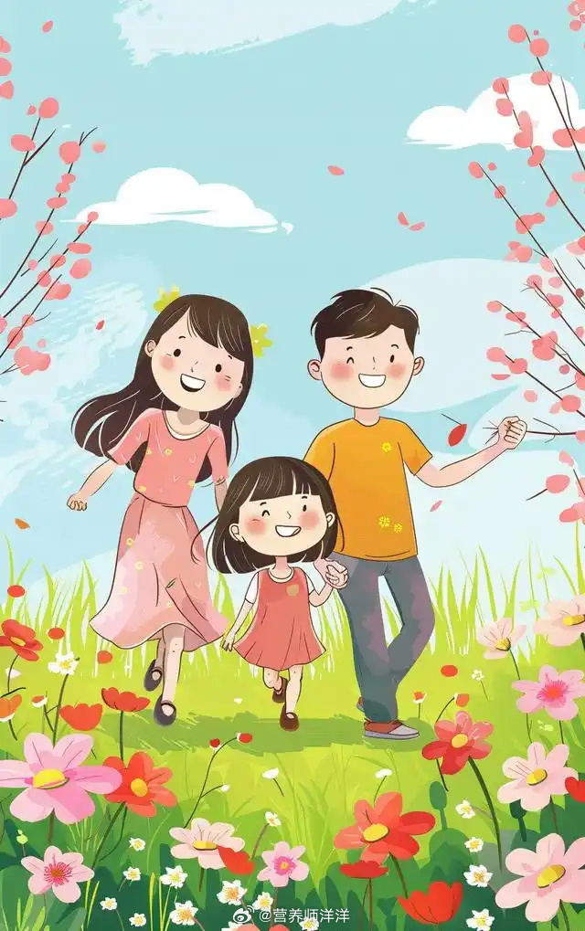 一家幸福儿女换着日幸福之家，儿女换着日的温馨故事
