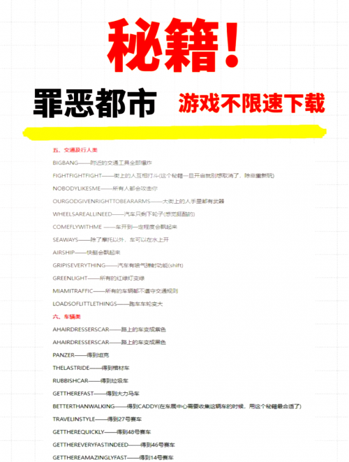 侠盗飞车5秘籍代码大全侠盗飞车5秘籍，游戏攻略与秘技全解析