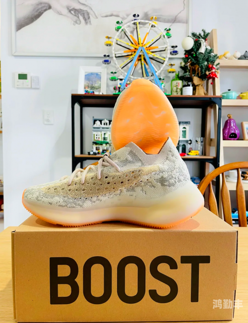 YEEZY 380蜜桃粉满天星，时尚与污渍的交织-第1张图片