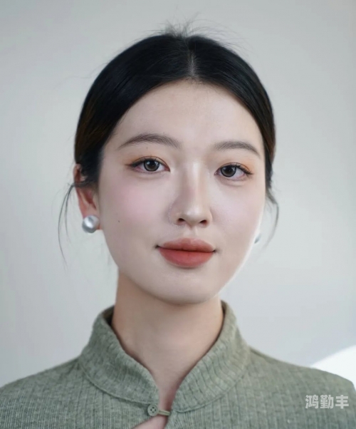 美女日系裸妆照，清新自然的妆容艺术